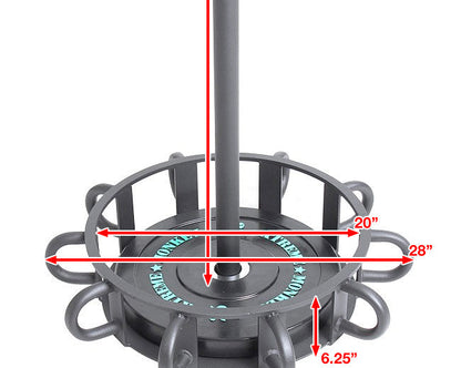 XM Fitness 10-Station Battle Rope Anchor Strength & Conditioning Canada.