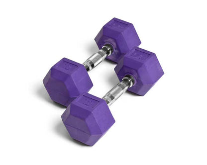 Element Fitness 12lbs Coloured Rubber Hex Aerobic Dumbbells Strength & Conditioning Canada.