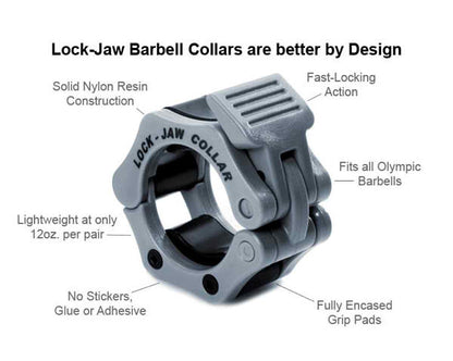 Lock-Jaw One - 1" Standard Barbell Collars Strength & Conditioning Canada.