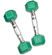 Element Fitness 3lbs Coloured Rubber Hex Aerobic Dumbbells Strength & Conditioning Canada.