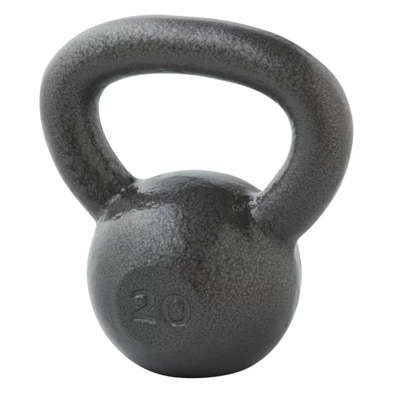 Weider, 20lb Cast Iron Kettlebell with Hammertone Finish, Single