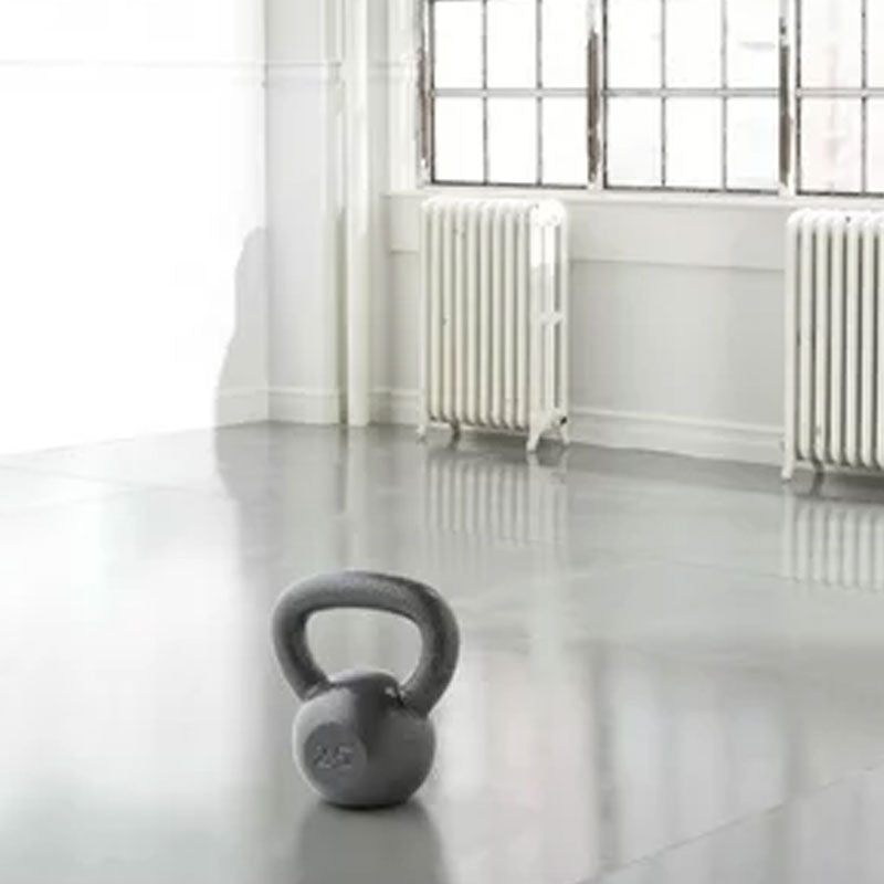 Weider, 25lb Cast Iron Kettlebell with Hammertone Finish, Single