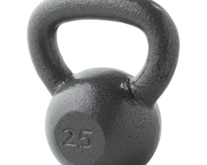Weider, 25lb Cast Iron Kettlebell with Hammertone Finish, Single