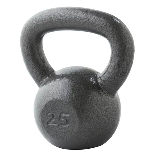 Weider, 25lb Cast Iron Kettlebell with Hammertone Finish, Single