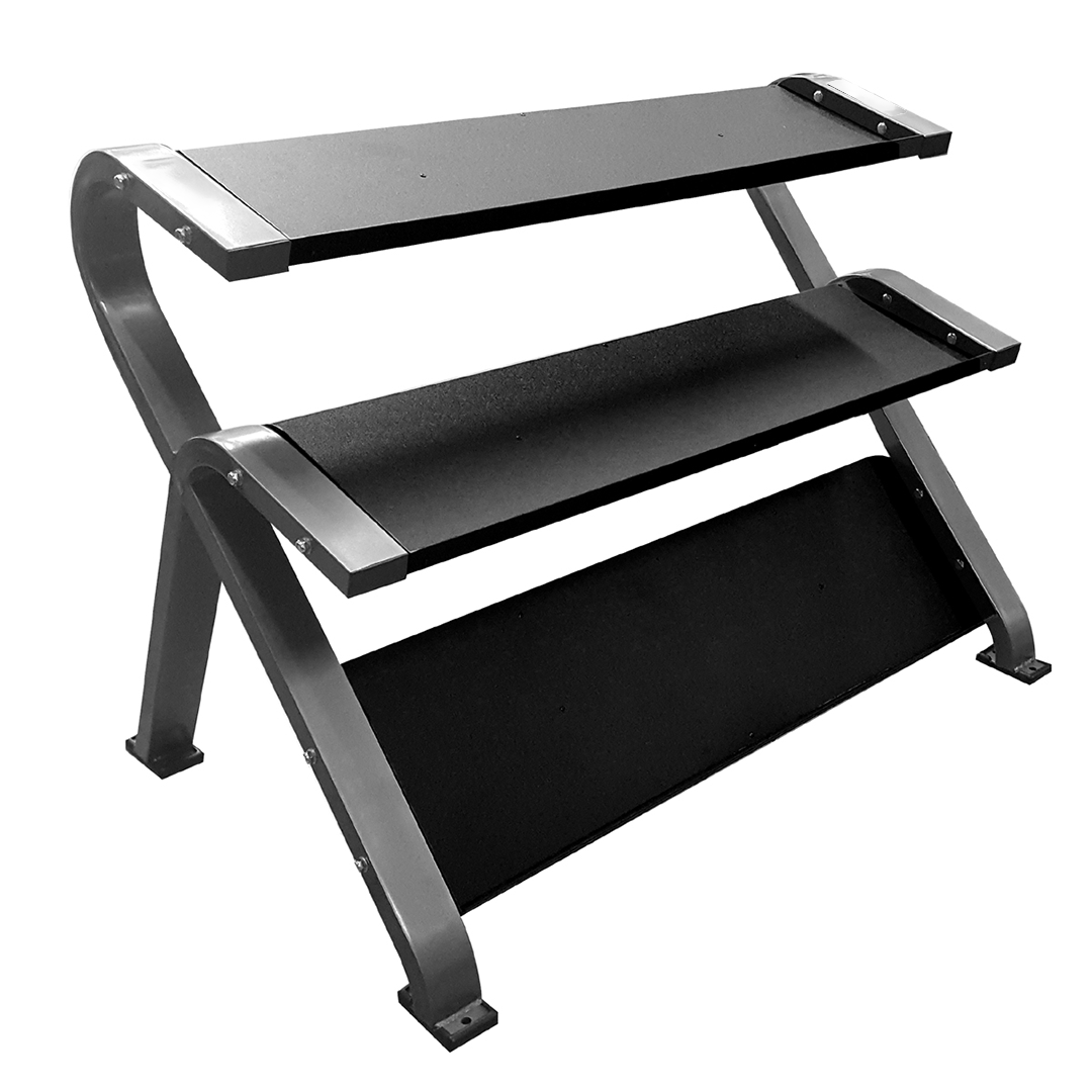 Element Fitness Commercial 3-Tier Hex Dumbbell Rack - Weights sold separately