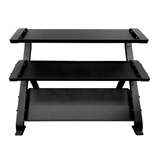 Element Fitness Commercial 3-Tier Hex Dumbbell Rack - Weights sold separately