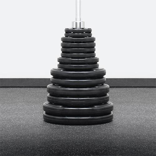 300LBS VIRGIN RUBBER GRIP OLYMPIC ECO BAR SET