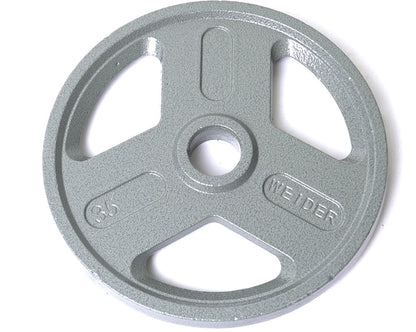 Weider - 35LB Hammertone Olympic Weight Plate - Gray