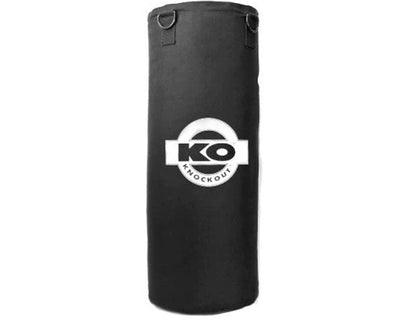 KO UNFILLED 50LBS CANVAS HEAVY BAG SHELL - BLACK