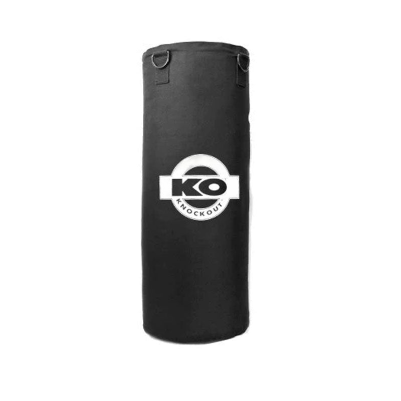 KO UNFILLED 50LBS CANVAS HEAVY BAG SHELL - BLACK