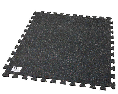 Gorilla Flooring 36" x 36" Interlocking Rubber Tile 9.5mm thick FUNFETTI