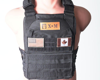 XM FITNESS Tactical Weighted Vest - 10lbs - BLACK