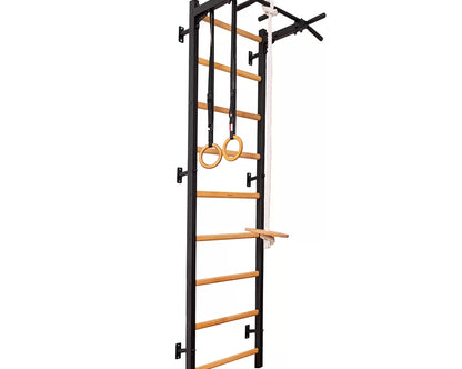 BenchK S7 Black - 721B with PB2B Steel Pull-Up Bar + A076 Gymnastics Accessories