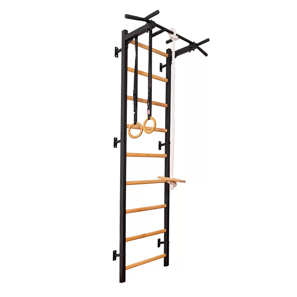 BenchK S7 Black - 721B with PB2B Steel Pull-Up Bar + A076 Gymnastics Accessories