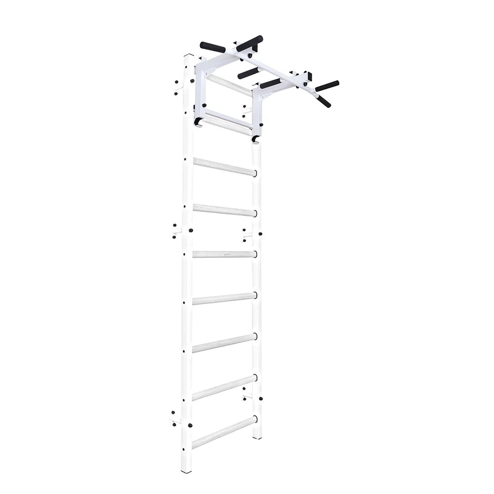 BenchK S7 White - 732W with PB3W Steel Pull-Up Bar + Dip Bar