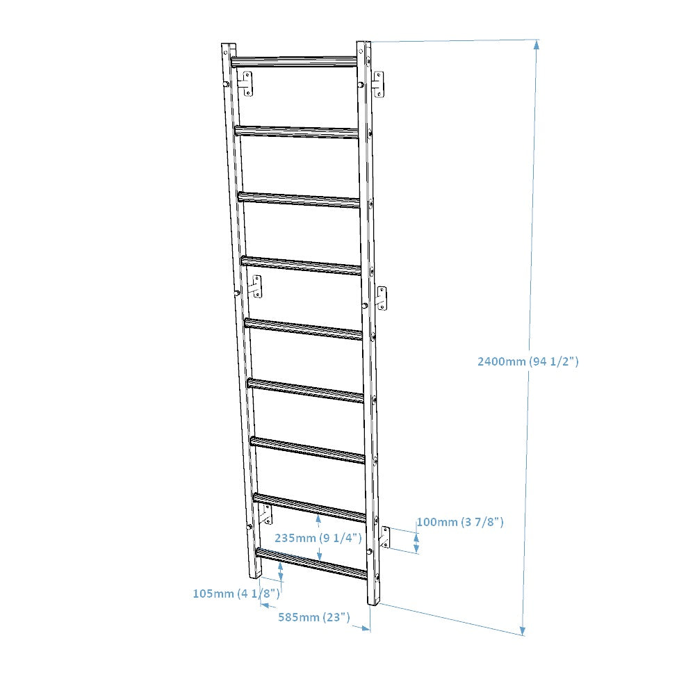 BenchK 700 Series 7 - Black - Wall Bars