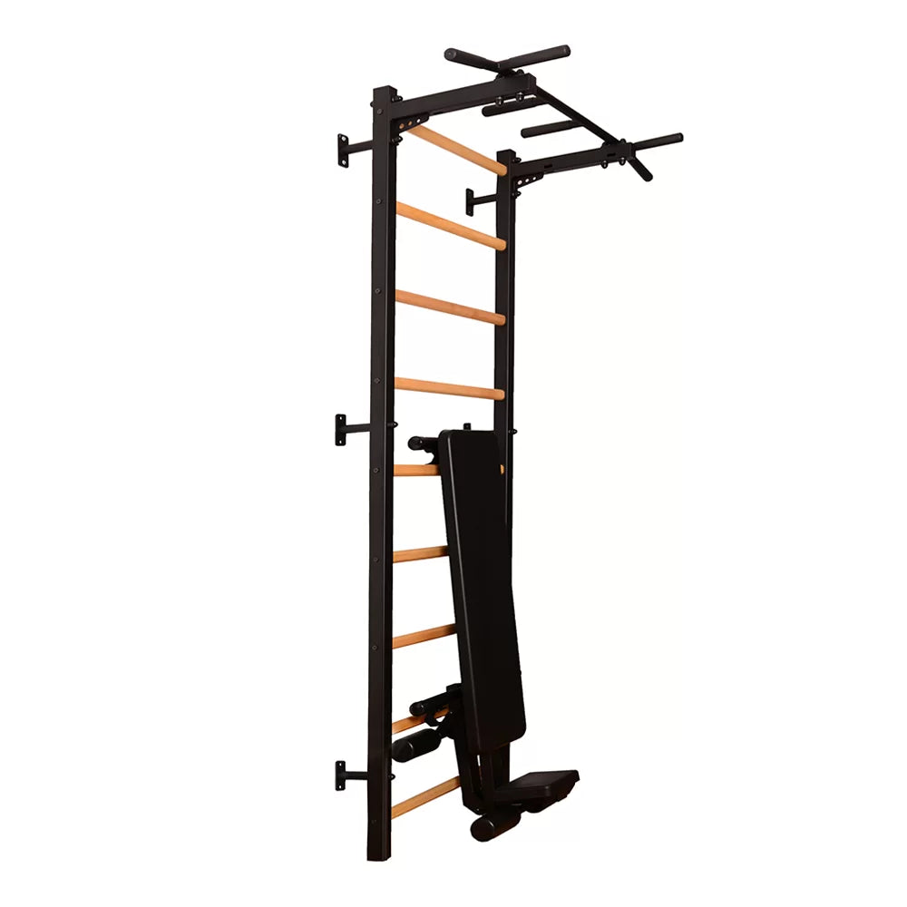 BenchK S7 Black - 723B with PB2B Steel Pull-Up Bar + Dip Bar & Workout Bench