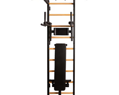 BenchK S7 Black - 723B with PB2B Steel Pull-Up Bar + Dip Bar & Workout Bench