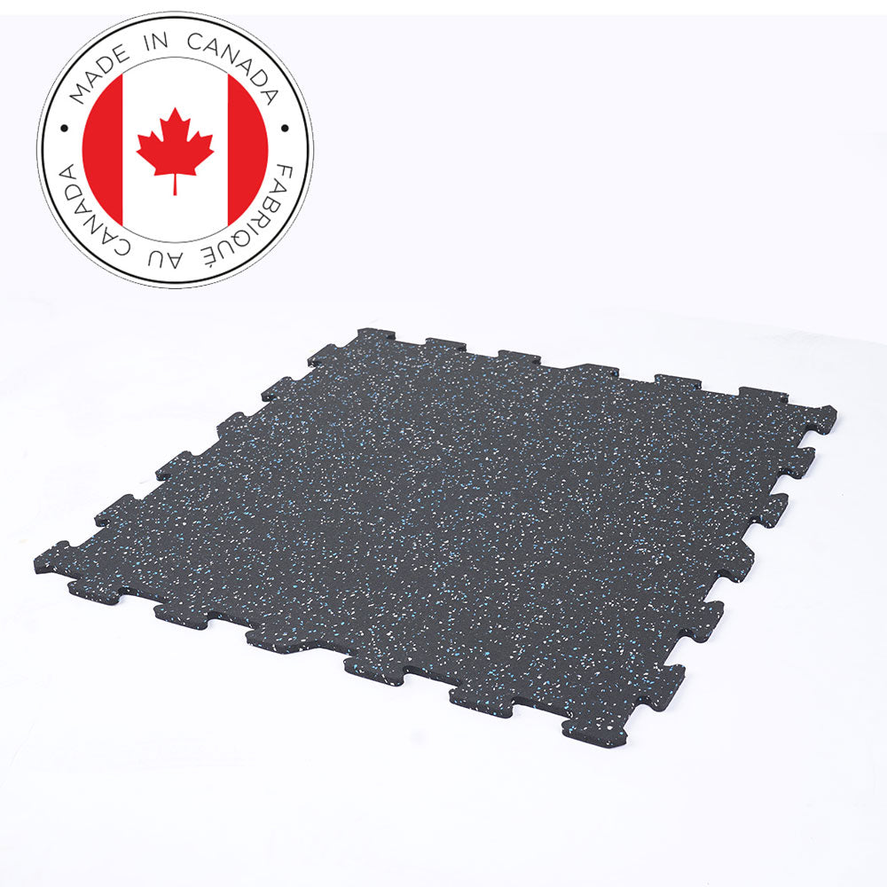 Gorilla 2 x 2 8mm Interlocking Rubber Tile - Blue Jay - Single or 12 Pack
