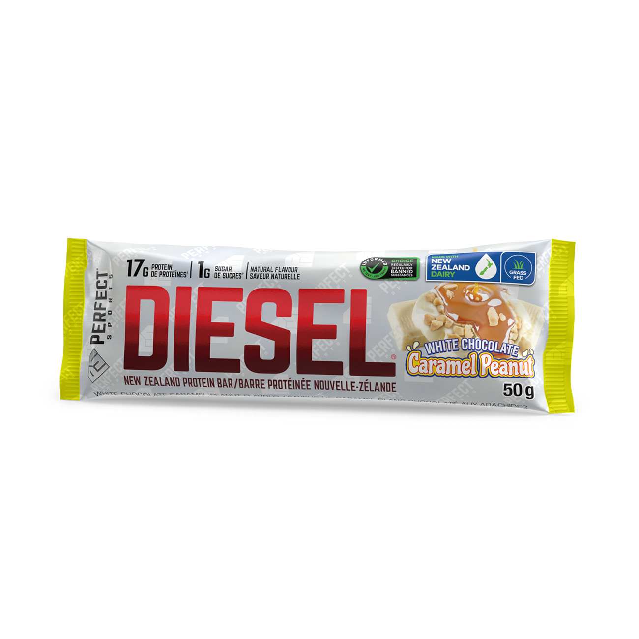 DIESEL® PROTEIN BAR 12 PACK - WHITE CHOCOLATE CARAMEL PEANUT