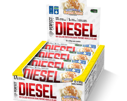 DIESEL® PROTEIN BAR 12 PACK - WHITE CHOCOLATE CARAMEL PEANUT