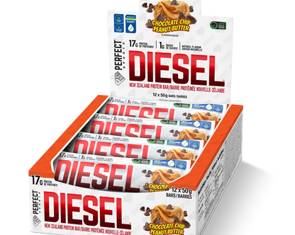 DIESEL® PROTEIN BAR 12 PACK - CHOCOLATE CHIP PEANUT BUTTER