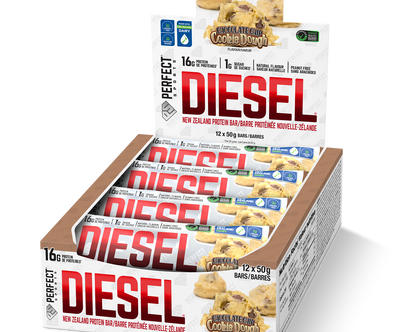 DIESEL® PROTEIN BAR 12 PACK - CHOCOLATE CHIP COOKIE DOUGH