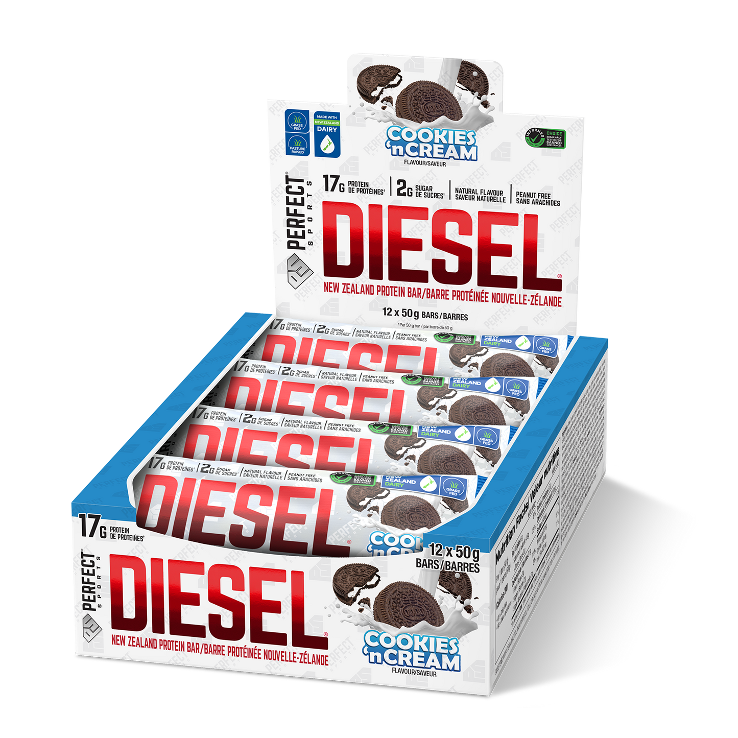 DIESEL® PROTEIN BAR 12 PACK - COOKIES 'N CREAM