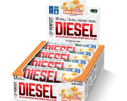 DIESEL® PROTEIN BAR 12 PACK - WHITE CHOCOLATE SALTED CARAMEL