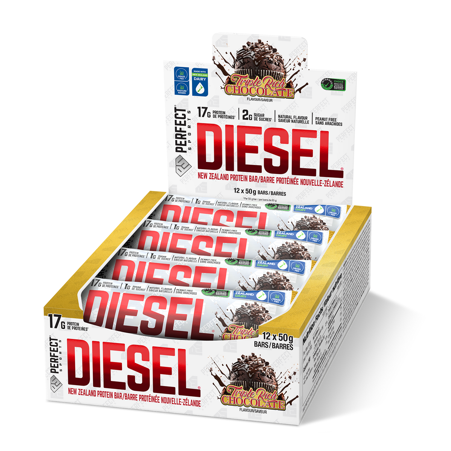 DIESEL® PROTEIN BAR 12 PACK - TRIPLE RICH CHOCOLATE