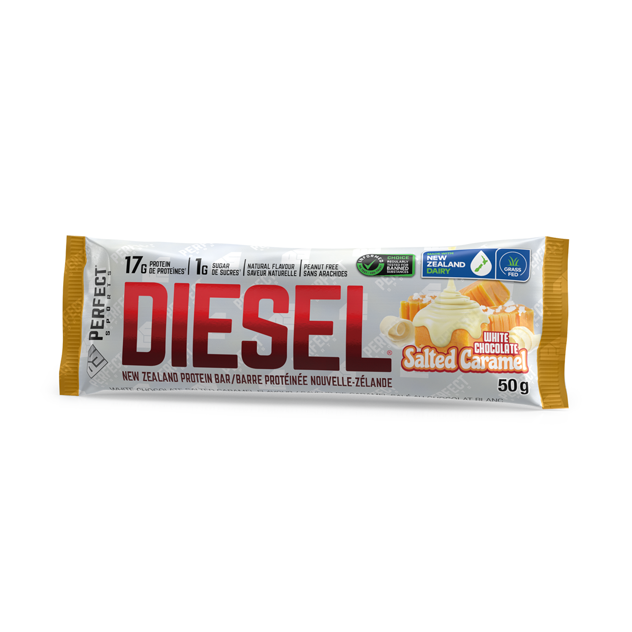 DIESEL® PROTEIN BAR 12 PACK - WHITE CHOCOLATE SALTED CARAMEL