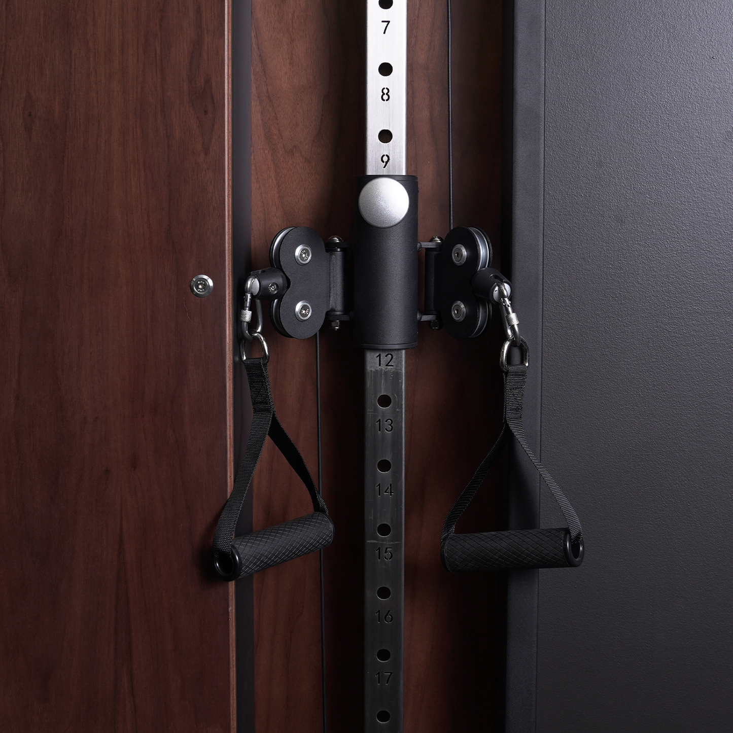 Flow 7 Walnut - Wall Mounted Functional Trainer