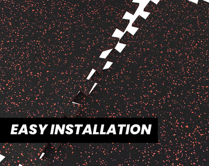 Gorilla 2x2 8mm Interlocking Rubber Tile - Orange - Single or 12 Pack