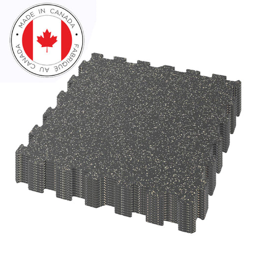 Gorilla 2 x 2 8mm Interlocking Rubber Tile - 10% Cork - PACK OF 12