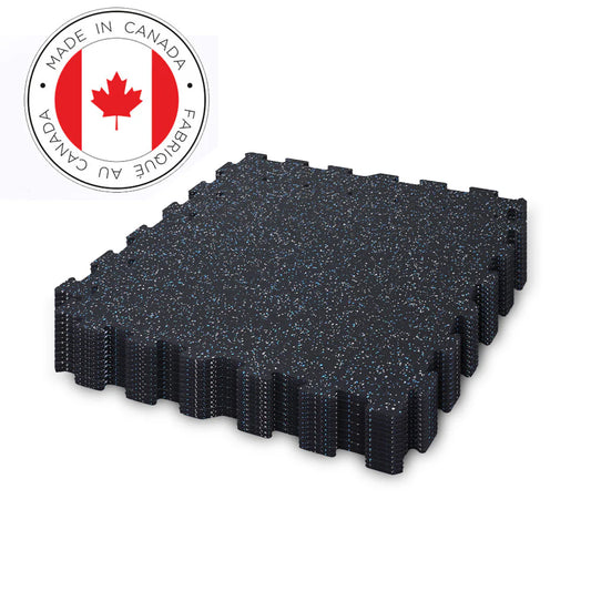 Gorilla 2 x 2 8mm Interlocking Rubber Tile - Blue Jay - PACK OF 12