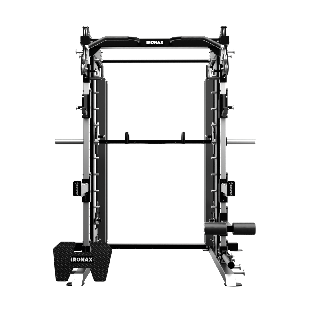 IRONAX - All-In-One with Bench & Olympic Plate Combo ~