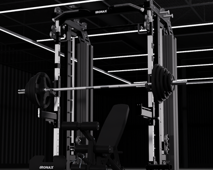 IRONAX - All-In-One with Bench & Urethane Plates Combo ~