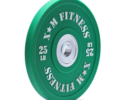 XM FITNESS Urethane Bumper Plate Set - 320lbs