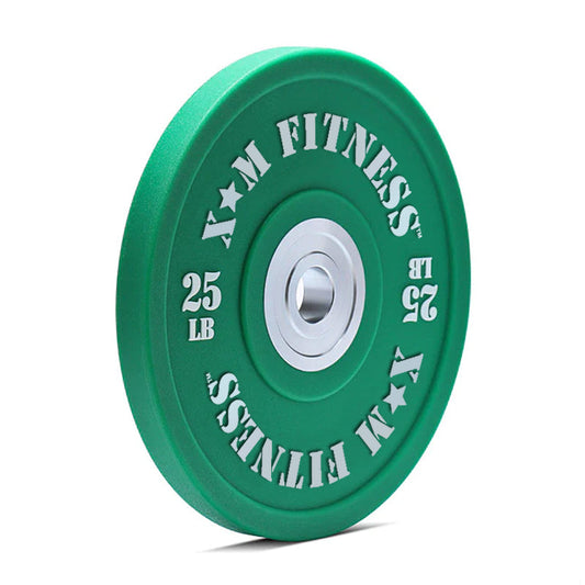 XM FITNESS Urethane Bumper Plate Set - 320lbs