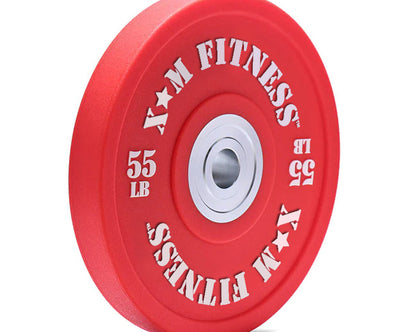 XM FITNESS Urethane Bumper Plate Set - 320lbs