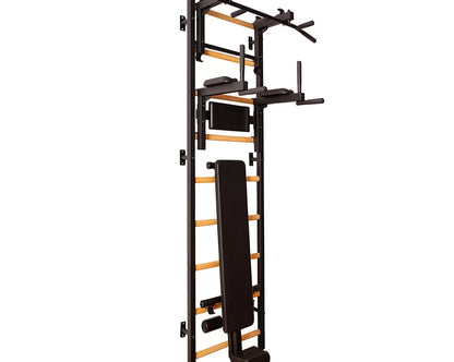 BenchK S7 Black - 733B with PB3B Steel Pull-Up Bar + Dip Bar & Workout Bench