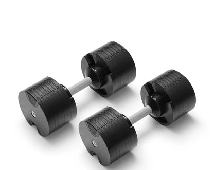 NUOBELL 580 Silver Adjustable Dumbbell Pair