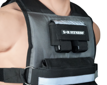 XM FITNESS 25lbs Weighted Vest, V-Cut