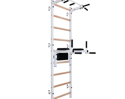 BenchK S7 White - 722W with PB2W Steel Pull-Up Bar + Dip Bar