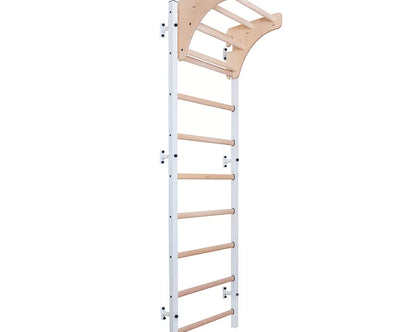 BenchK S7 White - 711W with Wooden Pull-Up Bar