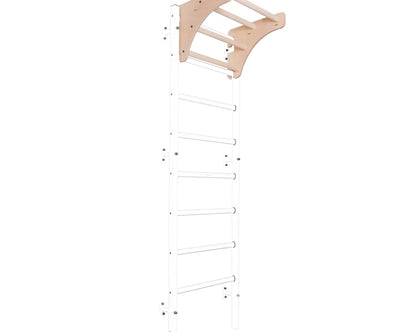 BenchK S2 White - 211W with Wooden Pull-Up Bar