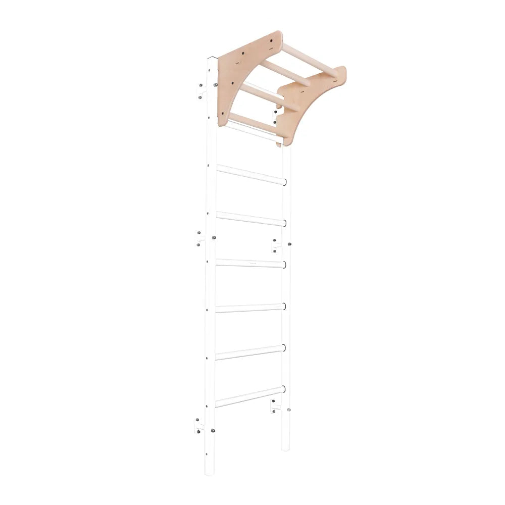 BenchK S2 White - 211W with Wooden Pull-Up Bar