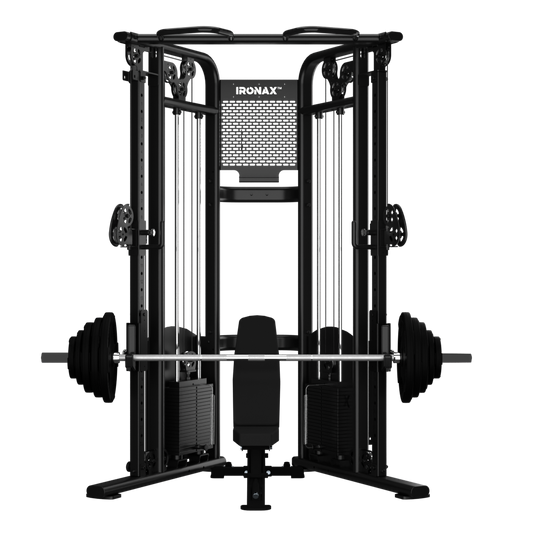 Ironax - XFT Functional Trainer/Half Rack Strength Combo