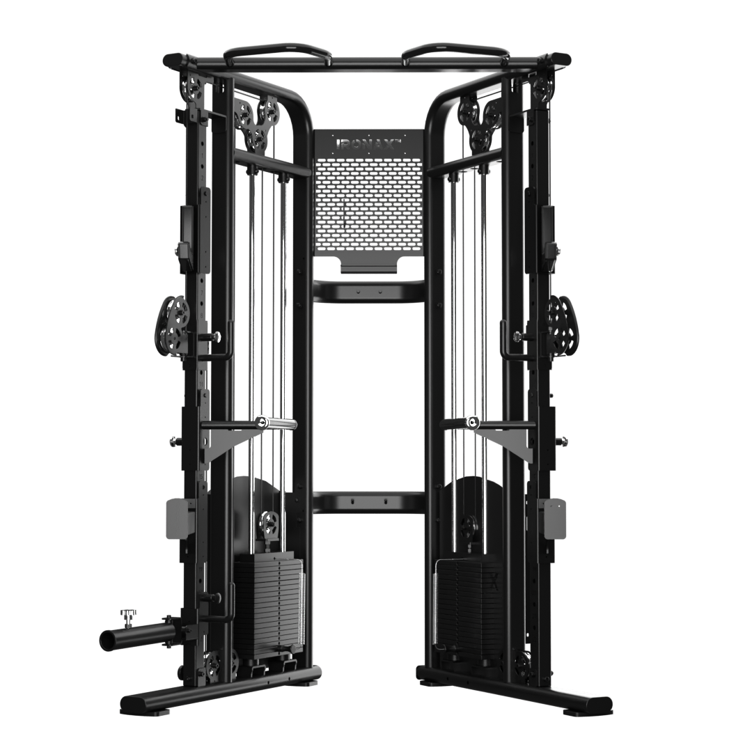 Ironax - XFT Functional Trainer/Half Rack Strength Combo