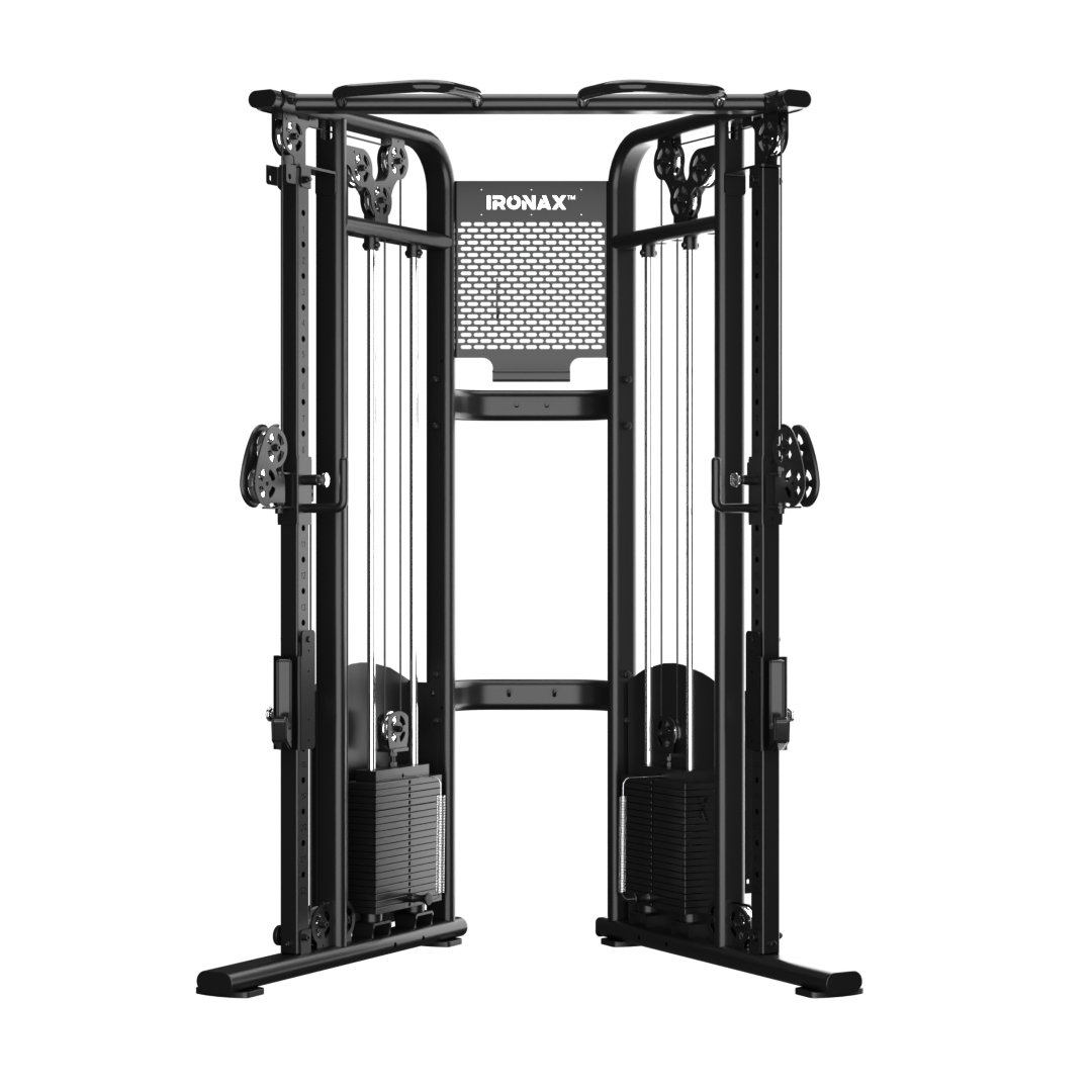 Ironax - XFT Functional Trainer/Half Rack Strength Combo